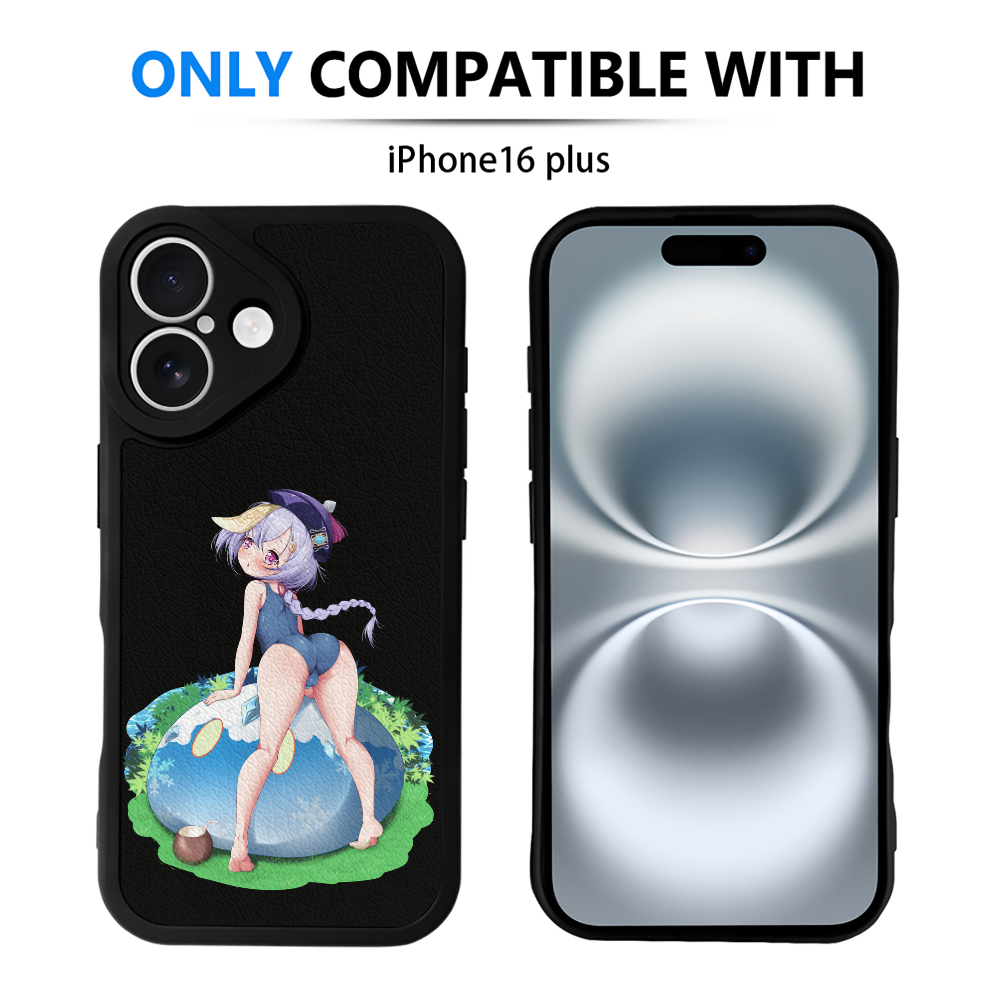 げんし神 七七 なな  genshin Nana 【iPhone 16シリーズ対応】シリコンスマホケース（レザー調） 材質：シリコン